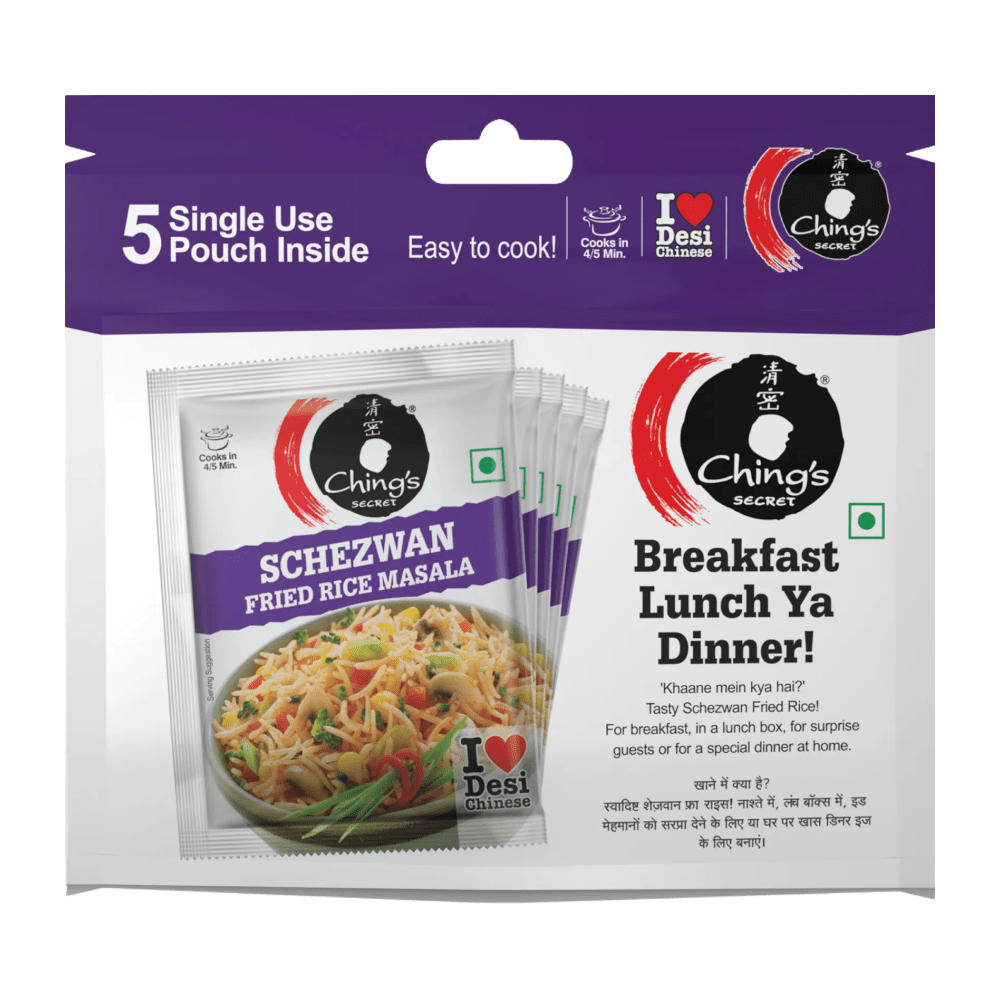Schezwan Fried Rice Masala | Authentic Desi Chinese | No need to add salt, spice or sauce | Easy to Cook | No added preservatives | 100% Veg | 20g
