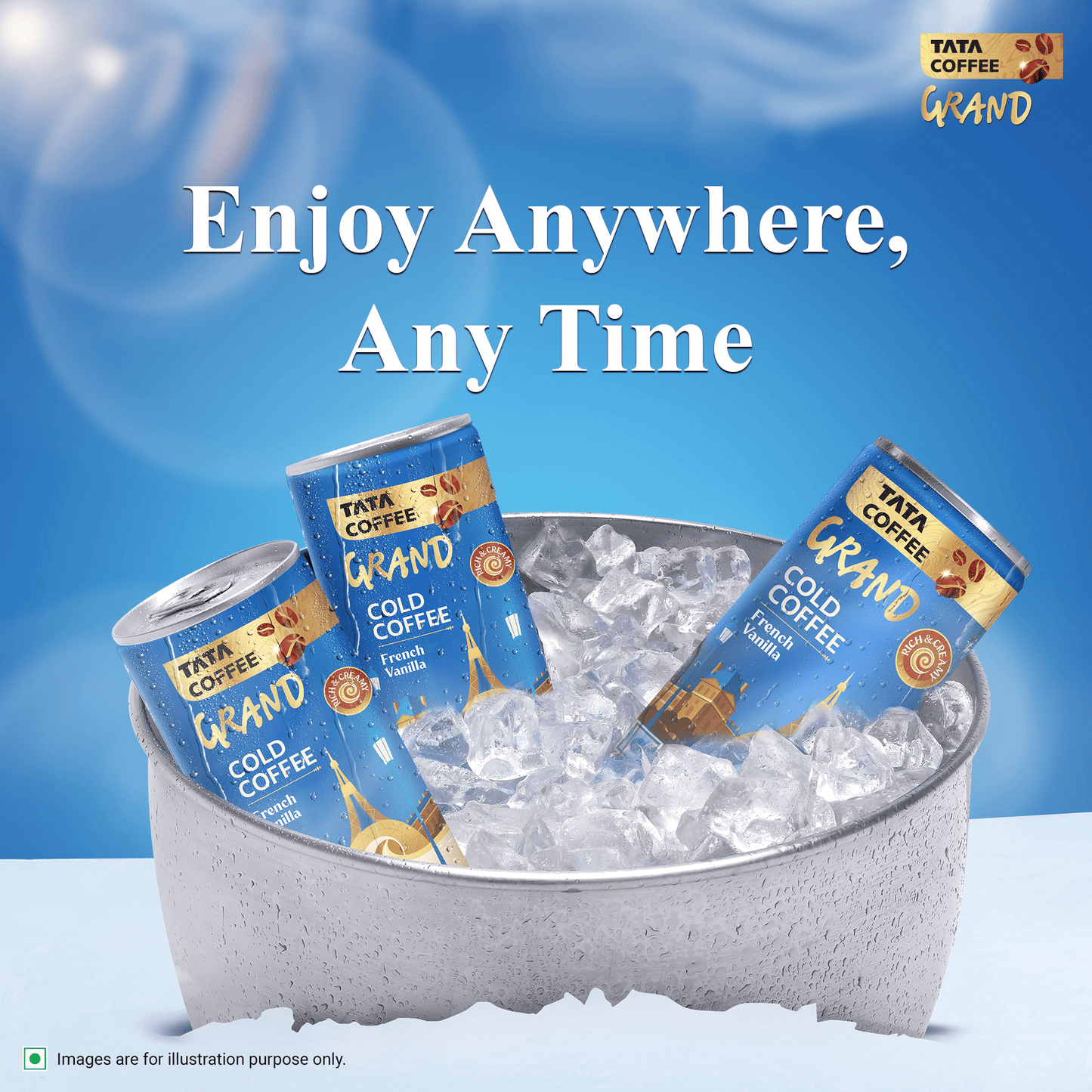 Cold Coffee French Vanilla | Rich & Creamy | Flavoured Milk Can | 180ml