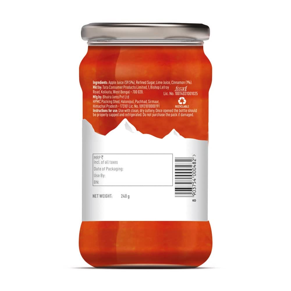 Apple Cinnamon Jelly | No Preservatives | No Added Colours & Flavours | 240g