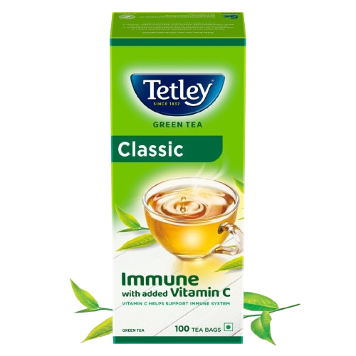 Green Tea Immune, With Added Vitamin C | Classic Green Tea Flavour | Boosts Immunity |Rich in Anti-Oxidants | 100 tea bags