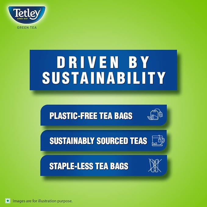 Green Tea With Tulsi | Immune, With Added Vitamin C | Boosts Immunity & Metabolism | Helps Detox & Rejuvenate | Rich in Anti-Oxidants | Plastic-free and Staple-free Tea Bags | 25 Tea Bags