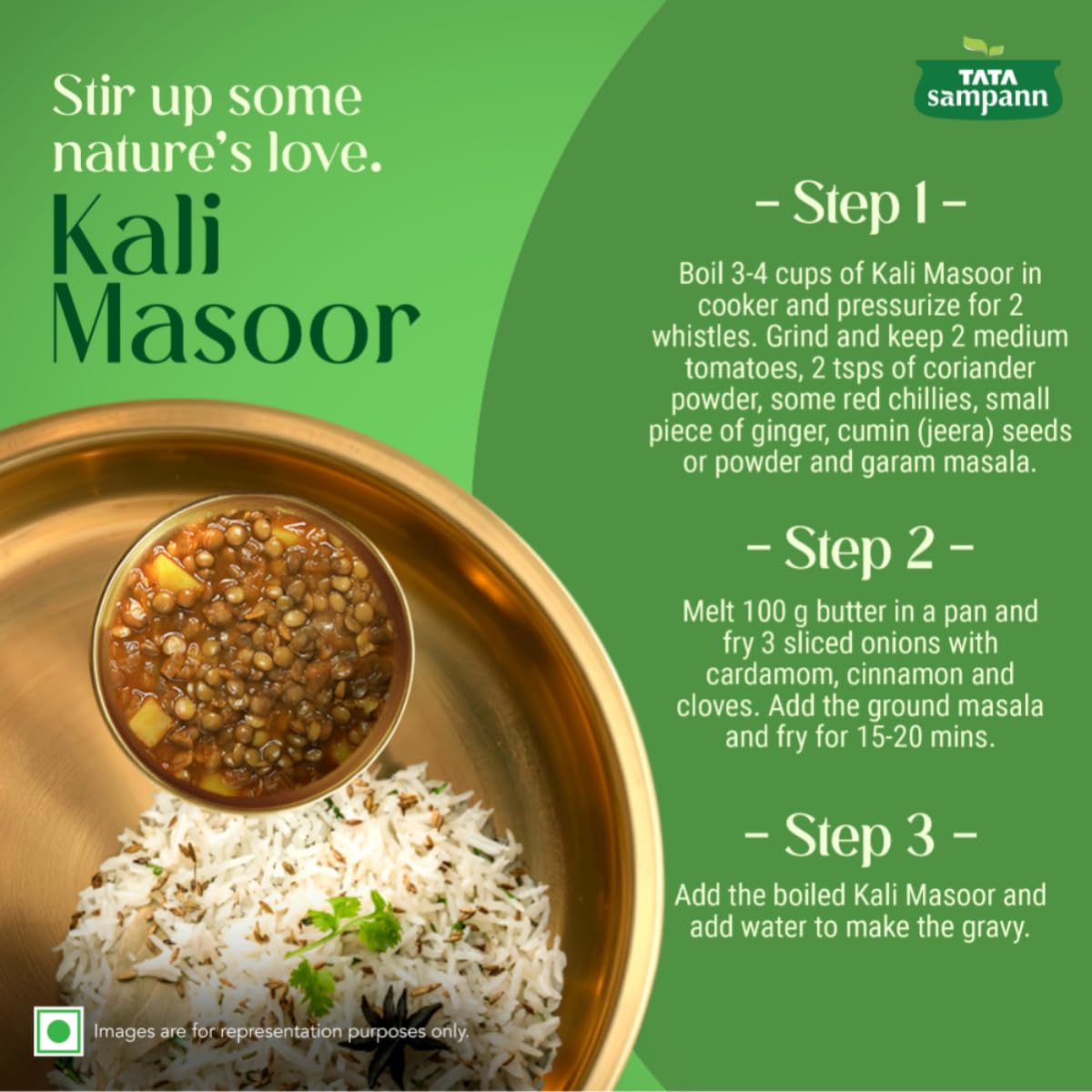 Kali Masoor Unpolished  | Premium Quality |Natural Nutrients Maintained | Chef Recommended | 1Kg
