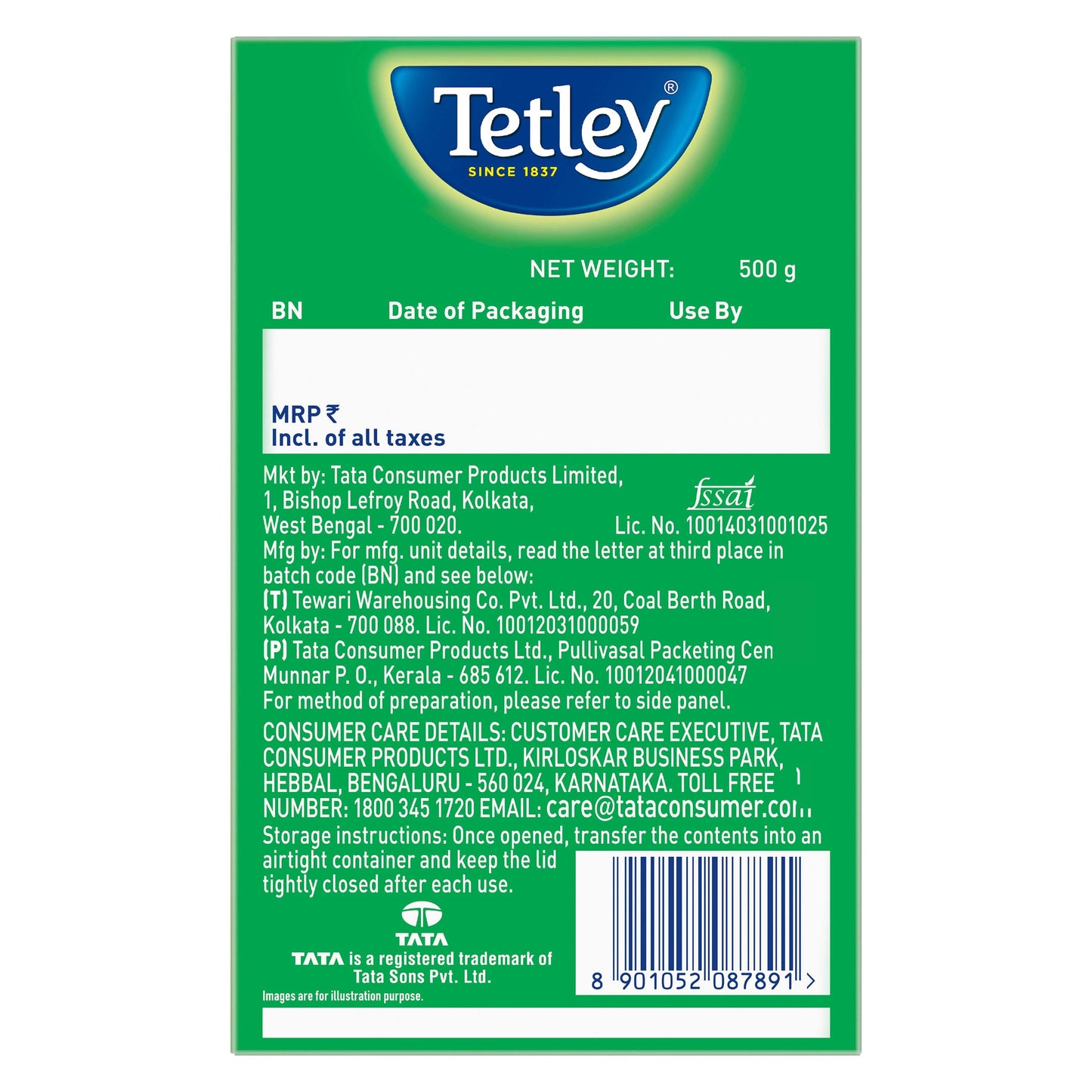 Tetley Green Tea, Long Leaf Tea, Original