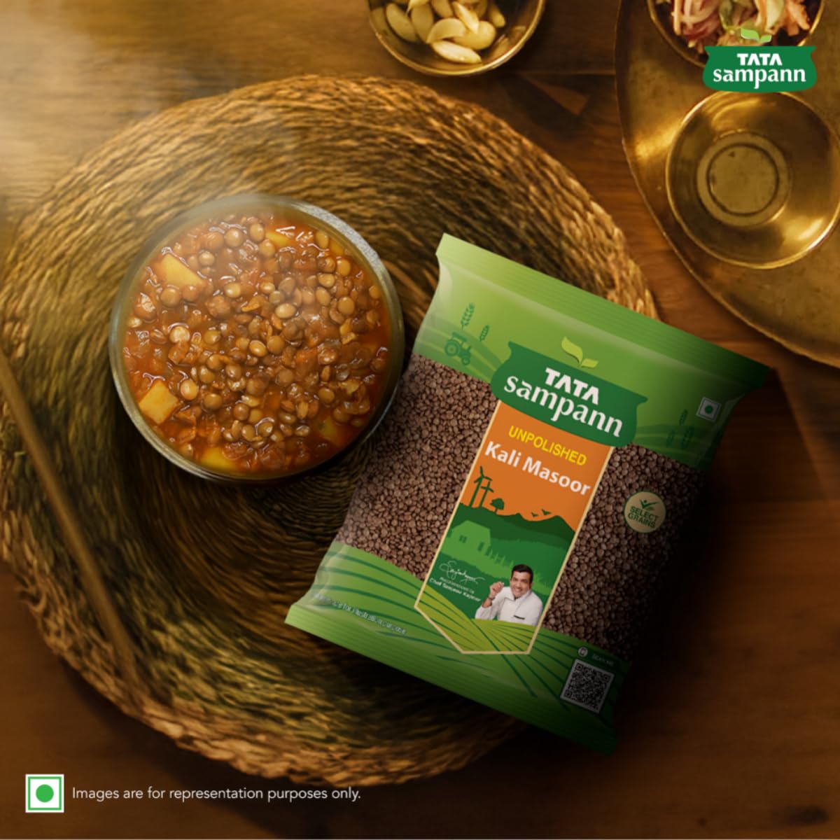 Kali Masoor Unpolished  | Premium Quality |Natural Nutrients Maintained | Chef Recommended | 1Kg