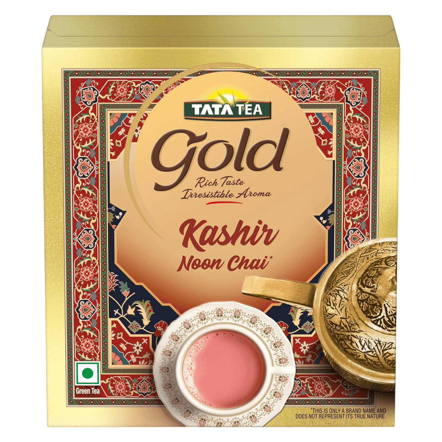 Gold - Kashir Noon Chai| Kashmiri Pink Tea | Long Green Tea Leaves | Traditional & Authentic Flavour | Rich Aroma | Taste of Paradise | Highest-grade Green Tea| 250g / 500g / 1Kg