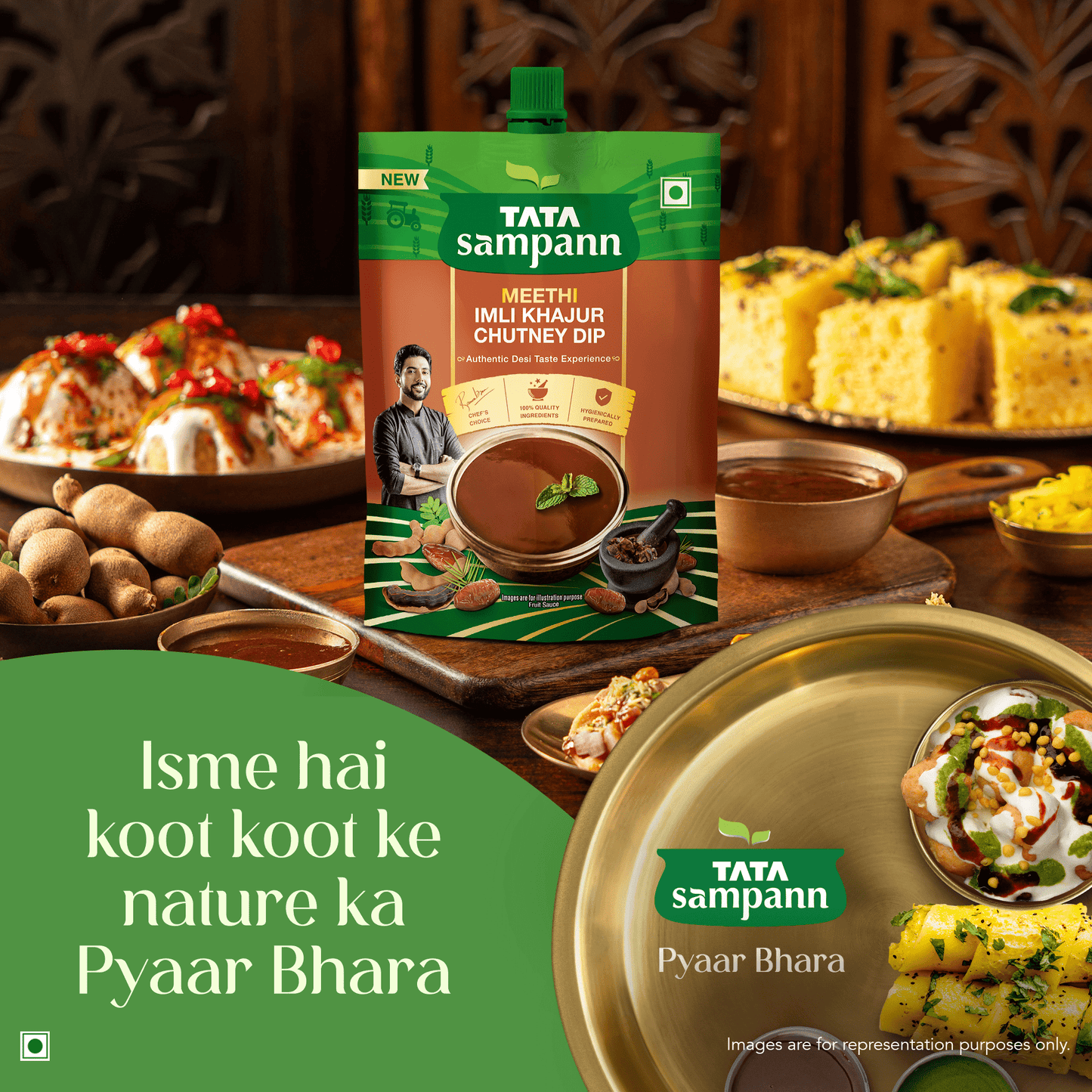 Meethi Imli Khajur Chutney Dip| Flavourful, Authentic | Dip, Drizzle | Chaats and Snacks | 200g