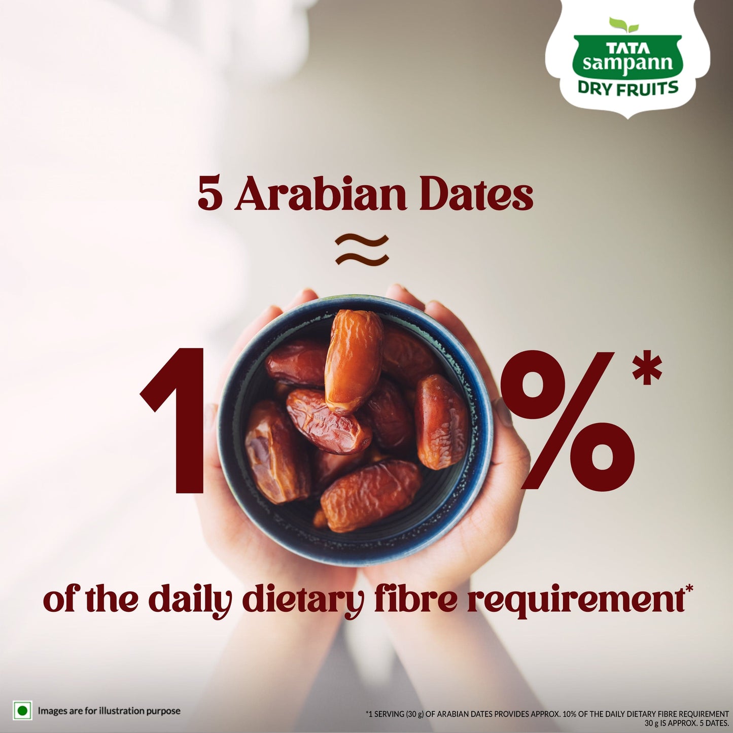 Premium Arabian Dates | Chef Recommended | Rich in Fibre | Good for Gut Health | 500g