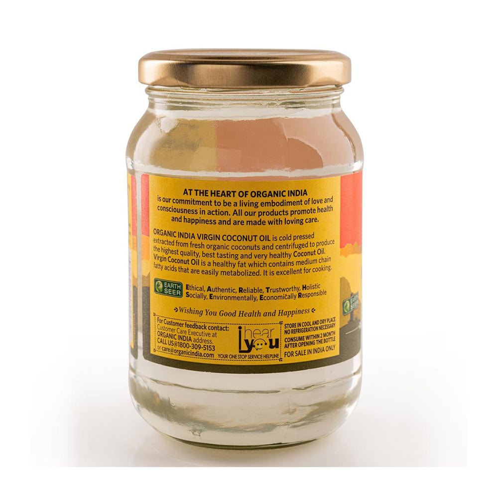 Virgin Coconut Oil I Cold pressed (Kachhi Ghani) Centrifuged Cooking Oil I 100% Natural, Certified Organic | 500ml