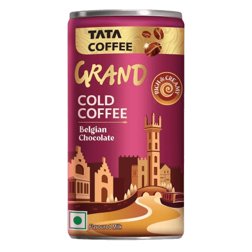 Cold Coffee Belgium Chocolate | Rich & Creamy | Flavoured Milk Can | 180ml