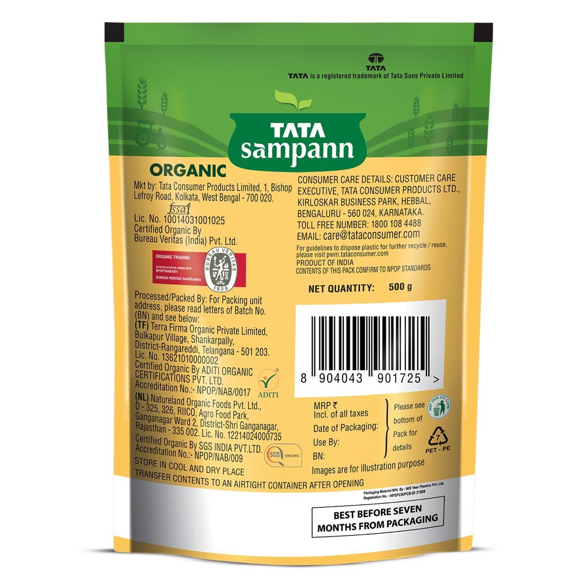 Organic Unpolished Urad Dal | Rich in Nutrients | Stringent quality check | 500g