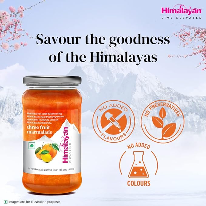 Three Fruit Marmalade | No Preservatives | No Added Colours & Flavours | 240g