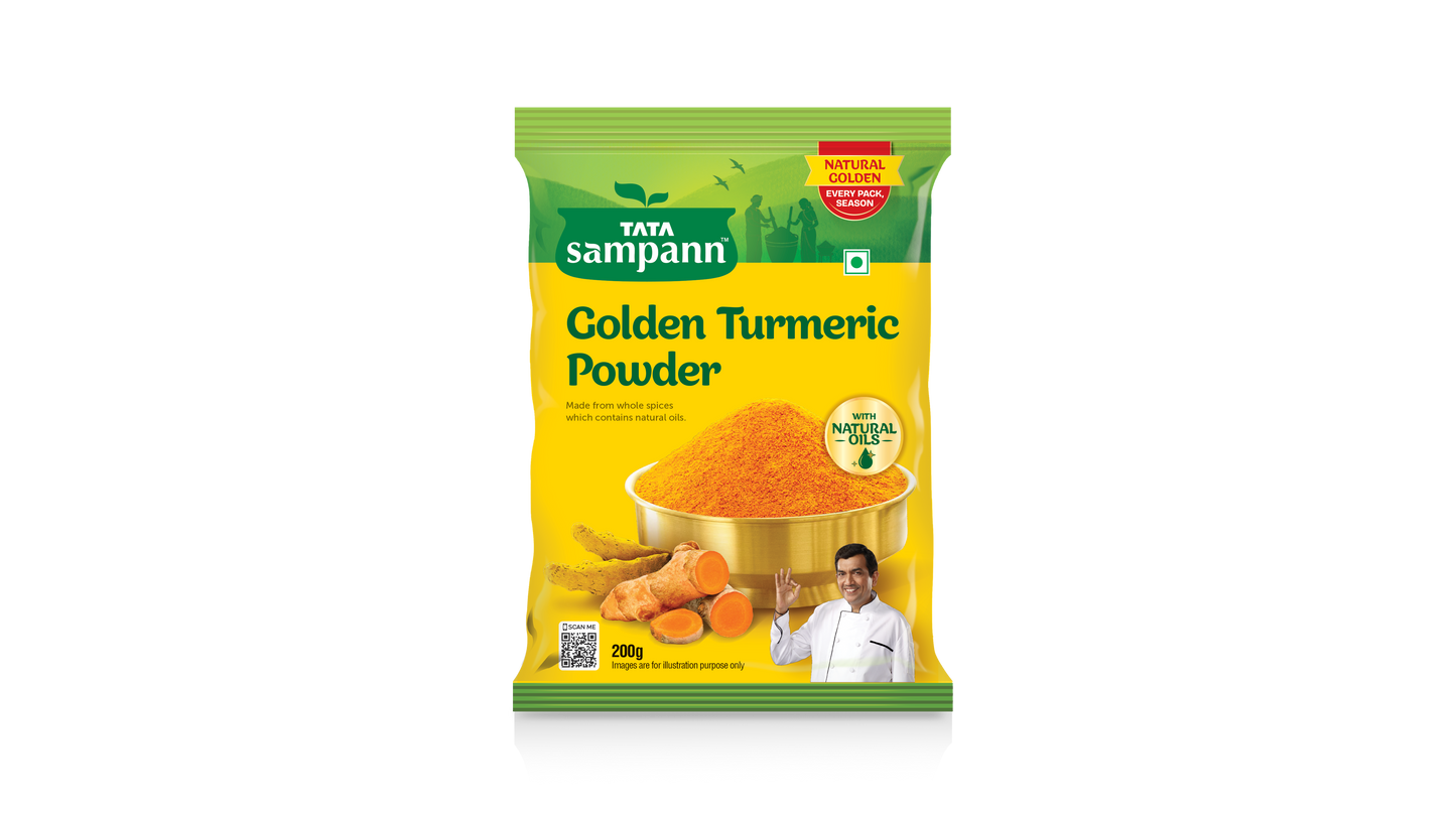 Turmeric Powder, Haldi Powder | With Natural Oils | Minimum 3% Curcumin | 100% Pure | Hygienically Packed | 100g / 200g / 500g - New Pack (Copy)