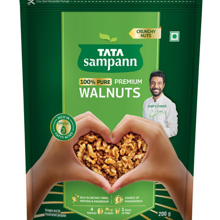 Tata Sampann 100% Premium Walnuts, 200g