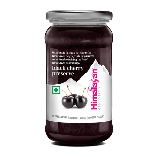 Black Cherry Preserve | No Preservatives | No Added Colours & Flavours | 240g