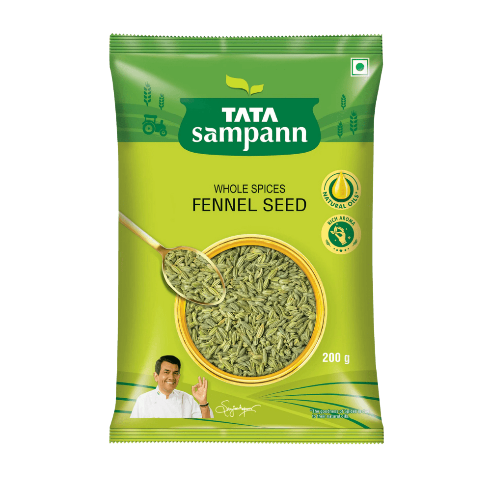 Whole Spices Fennel | 100% Pure & Natural | Hygenically Packed & Machine Cleaned | 100g / 200g