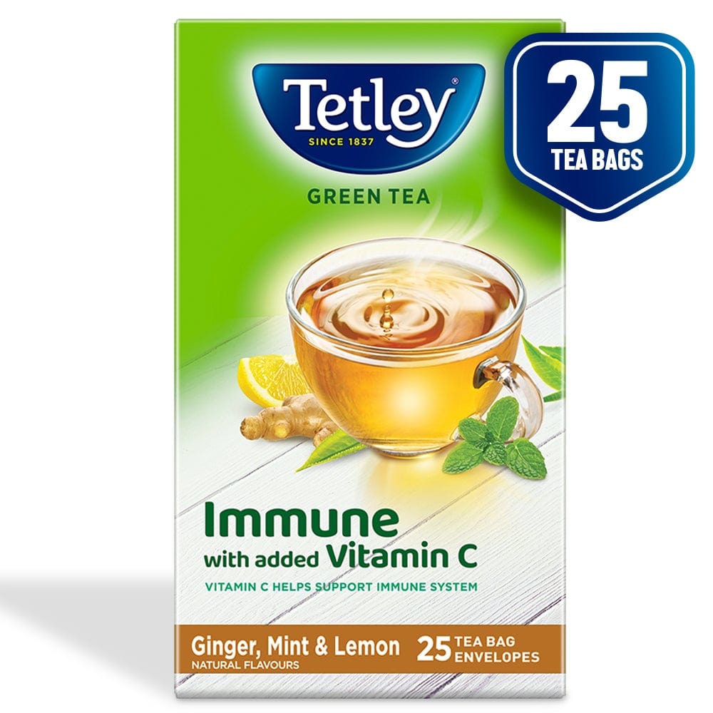 Tetley Green Tea Bag, 25 Sachets GML