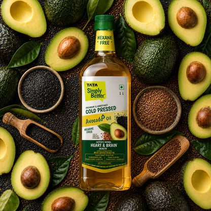 Tata Simply Better Cold Pressed Avocado+ Blended 1L ( Sesame + Avocado + Flax Seed)