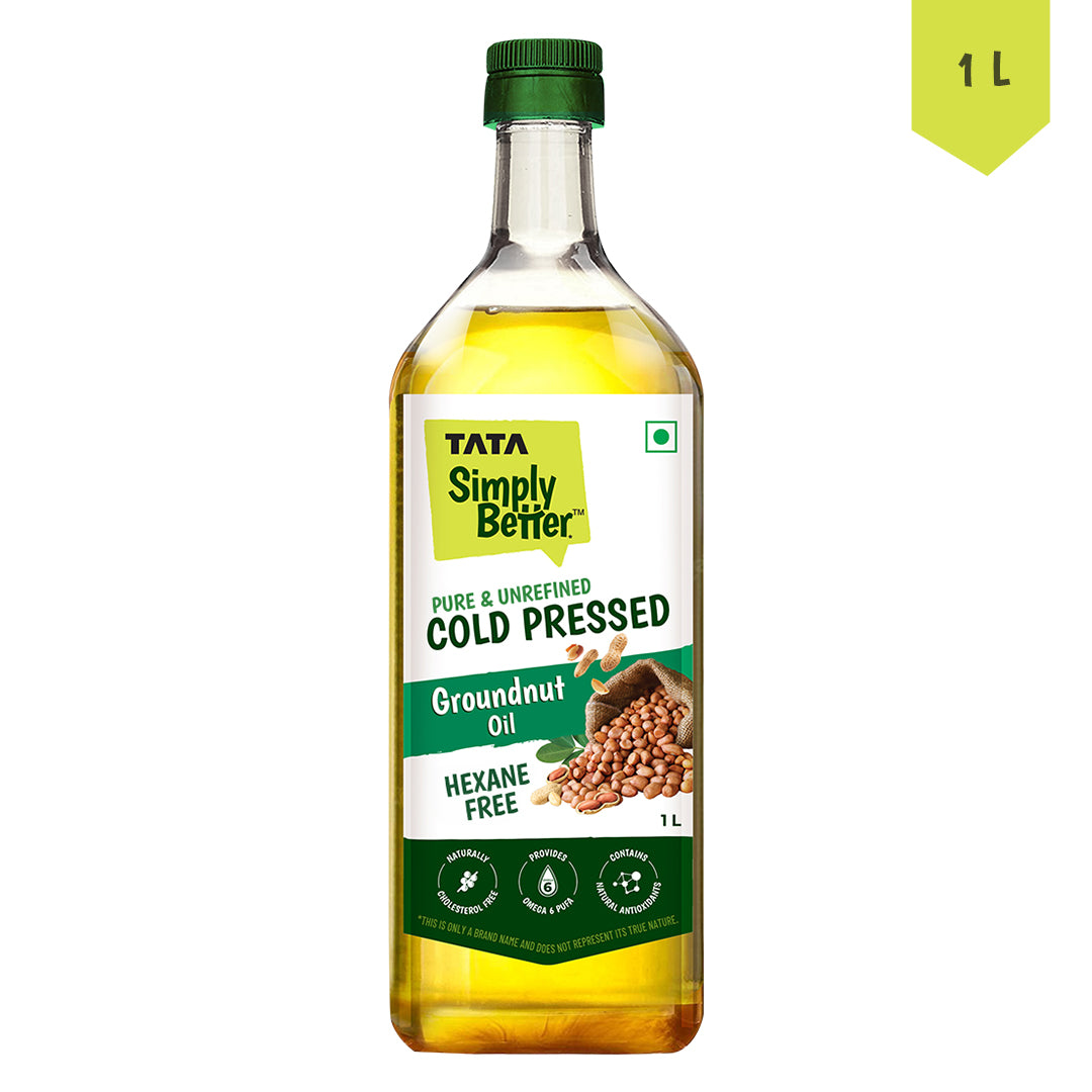 Cold Pressed Groundnut Oil | A1 Grade Groundnuts | Pure & Unrefined | Rich Aroma & Flavour
