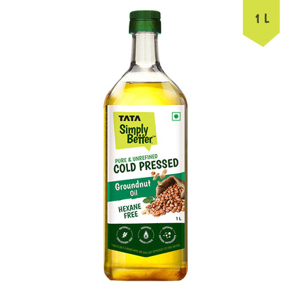 Cold Pressed Groundnut Oil | A1 Grade Groundnuts | Pure & Unrefined | Rich Aroma & Flavour