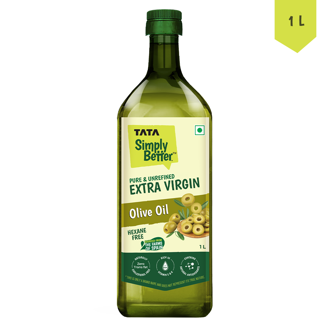 Extra Virgin Olive Oil | A1 Grade Olives | Cold-Pressed | Pure & Unrefined | Rich Aroma & Flavour | 1L