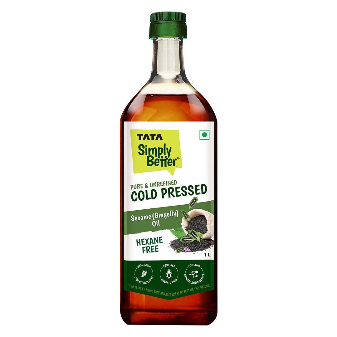 Cold Pressed Sesame Oil | A1 Grade Sesame Seeds | Pure & Unrefined | Rich Aroma & Flavour | 1L