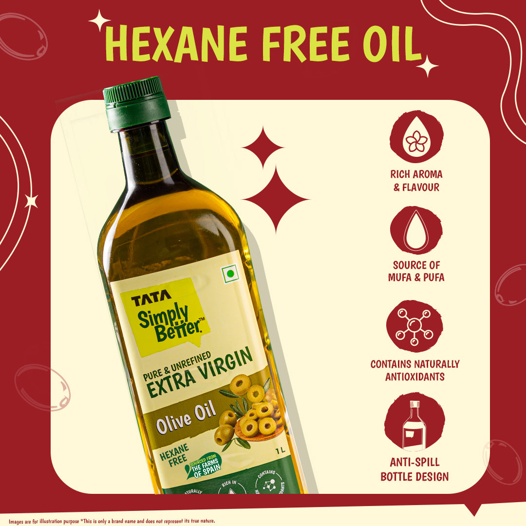 Extra Virgin Olive Oil | A1 Grade Olives | Cold-Pressed | Pure & Unrefined | Rich Aroma & Flavour | 1L