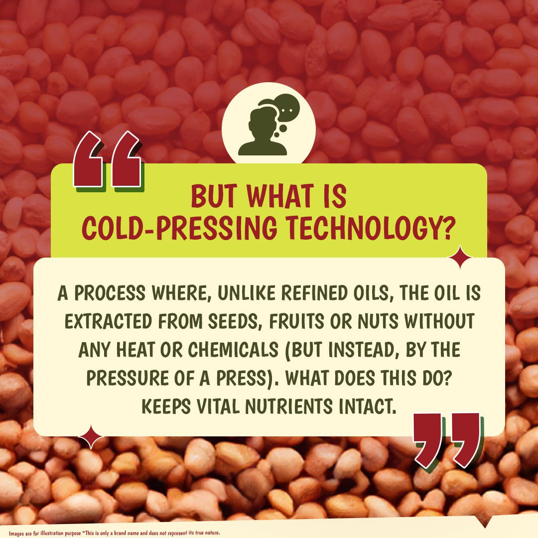 Cold Pressed Groundnut Oil | A1 Grade Groundnuts | Pure & Unrefined | Rich Aroma & Flavour
