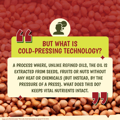 Cold Pressed Groundnut Oil | A1 Grade Groundnuts | Pure & Unrefined | Rich Aroma & Flavour