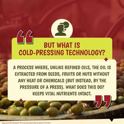Extra Virgin Olive Oil | A1 Grade Olives | Cold-Pressed | Pure & Unrefined | Rich Aroma & Flavour | 1L