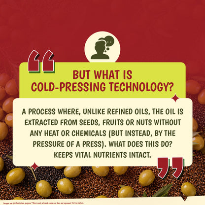 Tata Simply Better Cold Pressed Olive oil+ Blend 1L (Extra Virgin Olive + Sesame + Flax Seed)