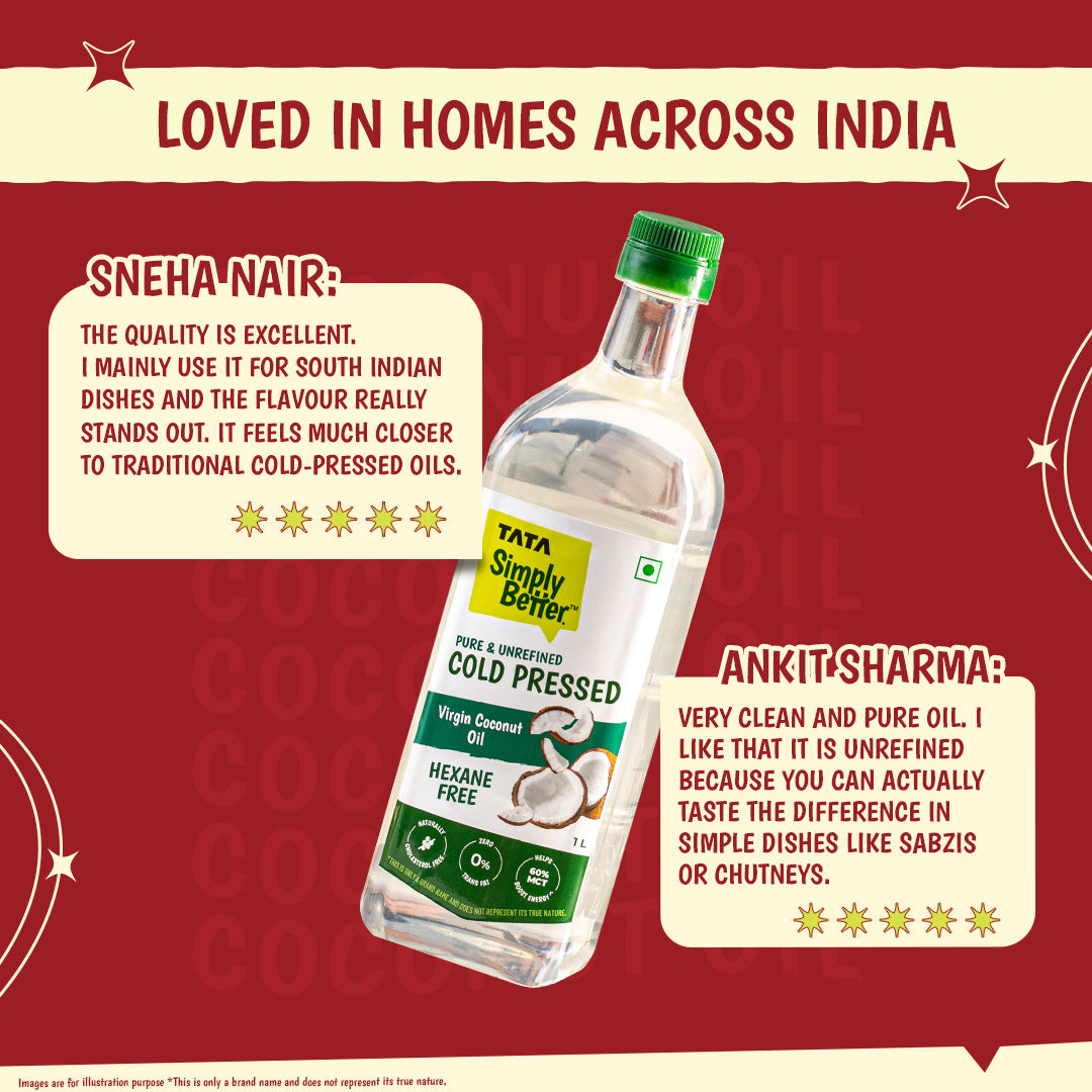 Virgin Cold Pressed Coconut Oil | A1 Grade Coconuts | Pure & Unrefined | Rich Aroma & Flavour