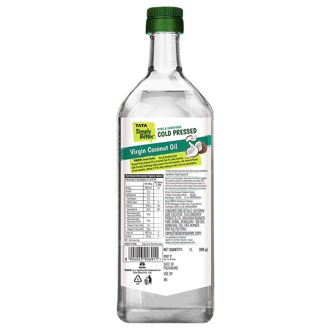Virgin Cold Pressed Coconut Oil | A1 Grade Coconuts | Pure & Unrefined | Rich Aroma & Flavour