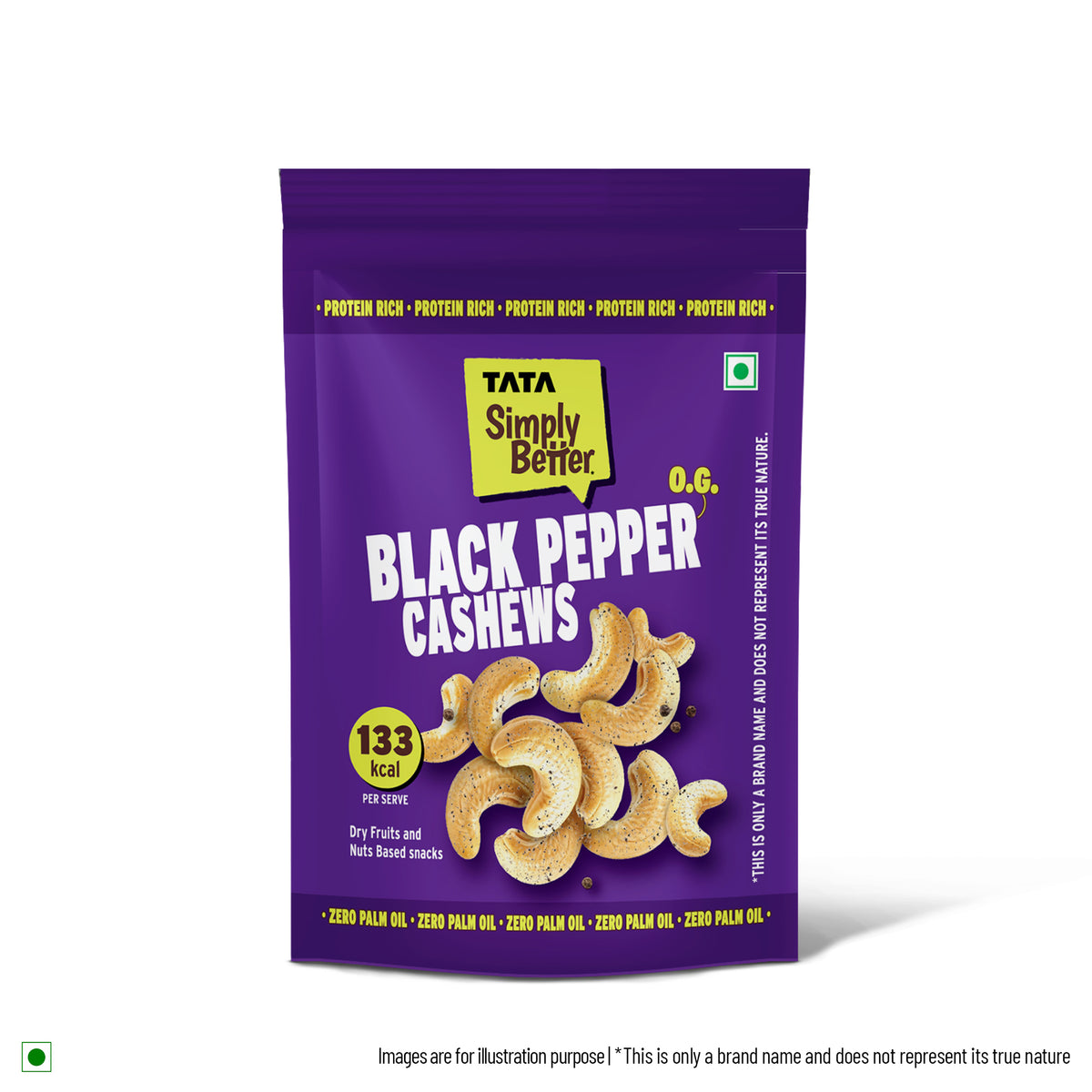 Tata Simply Better Flavored Cashews Black Pepper - 150g
