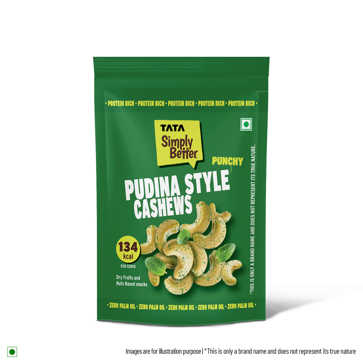 Tata Simply Better Flavored Cashews Pudina - 150g