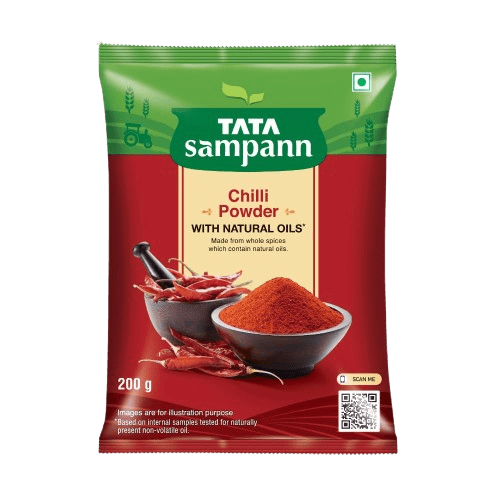 Chilli Powder, Lal Mirchi Powder | With Natural Oils | 100% Pure | Highly Aromatic Chilli | Naturally Sourced, A1 Grade Ingredient | 100g / 200g / 500g
