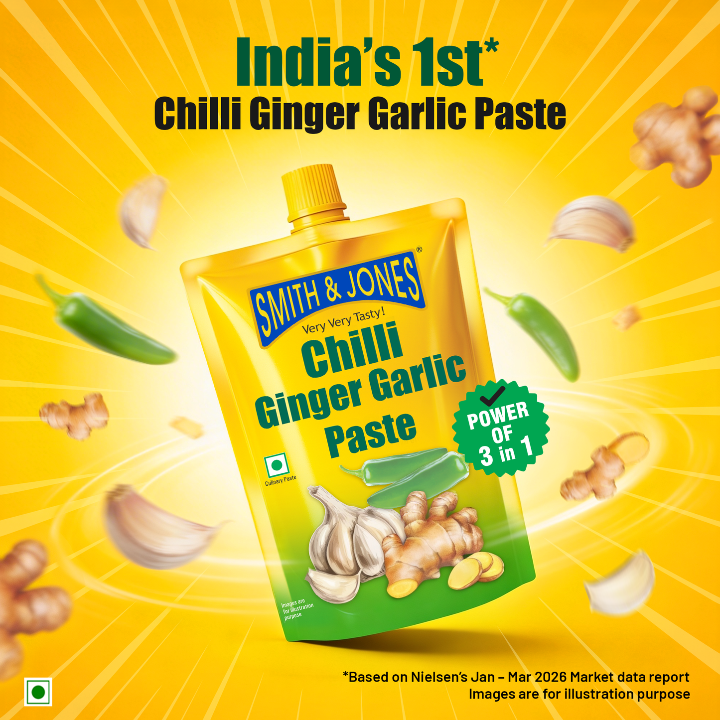Smith & Jones Chilli Ginger Garlic Paste - 200gm