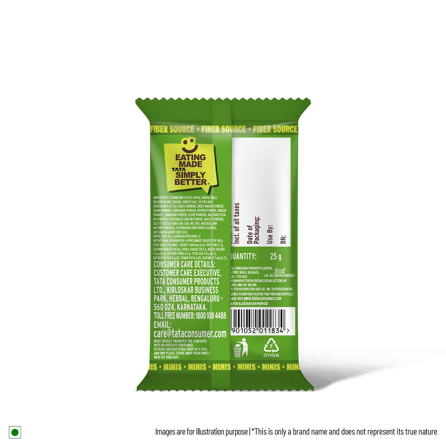 Flavored Berry - 25g - Single Serve(Cranberry - Chilli Gauava)