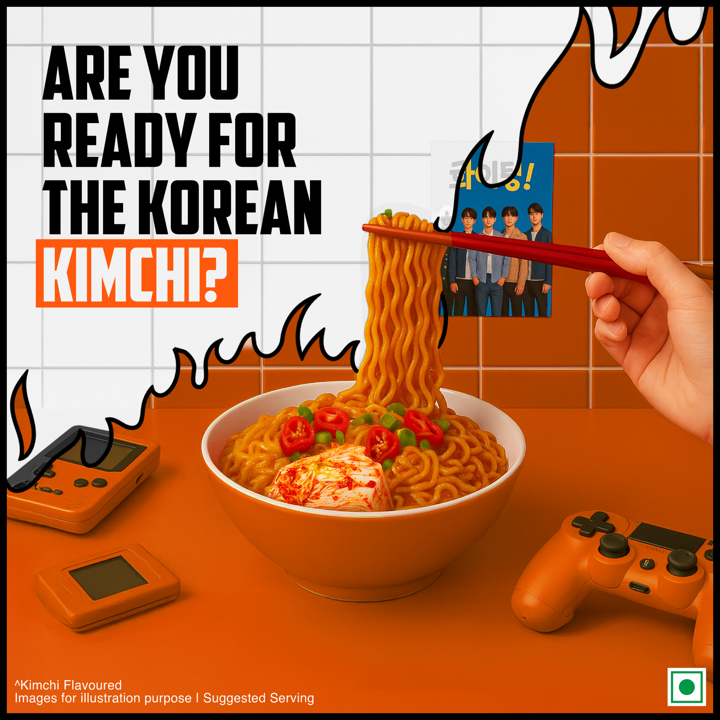 Chings Korean Instant Kimchi Noodles | 80g