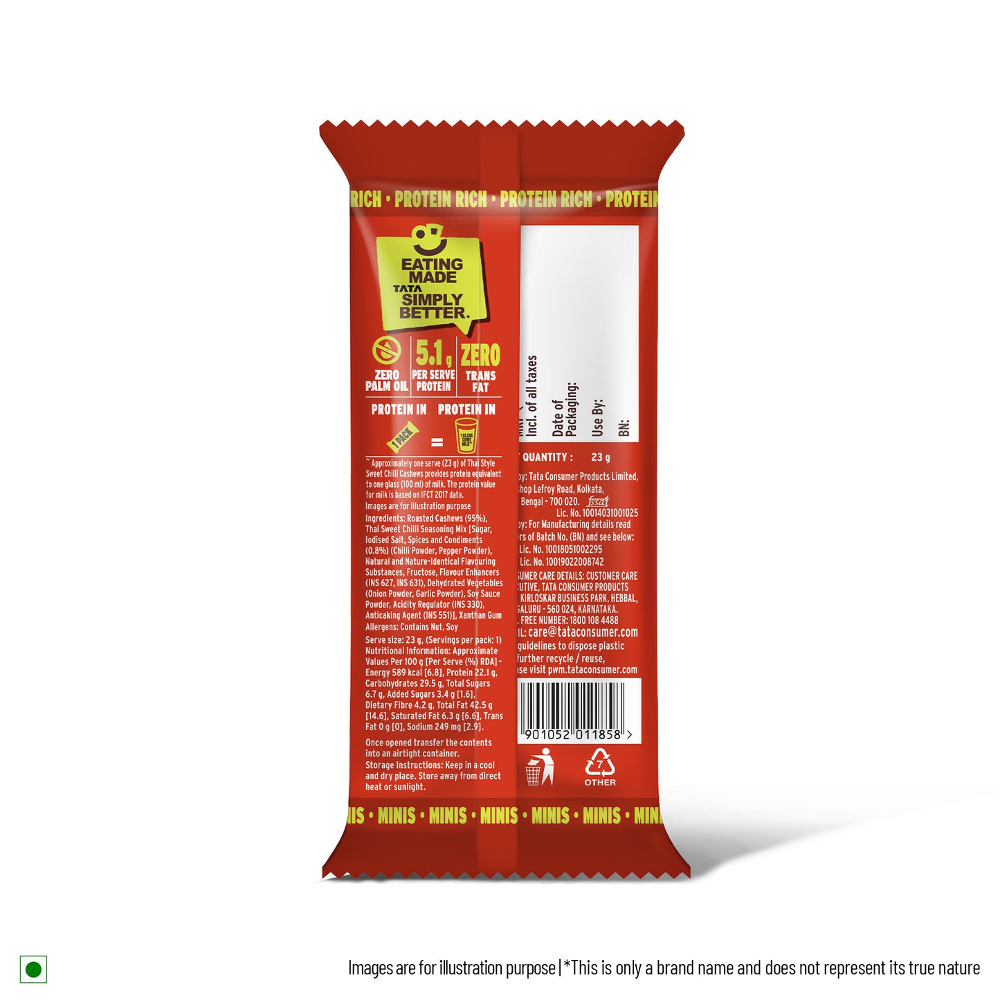 Flavored Cashew - 23g - Single Serve ( Thai Chilly)