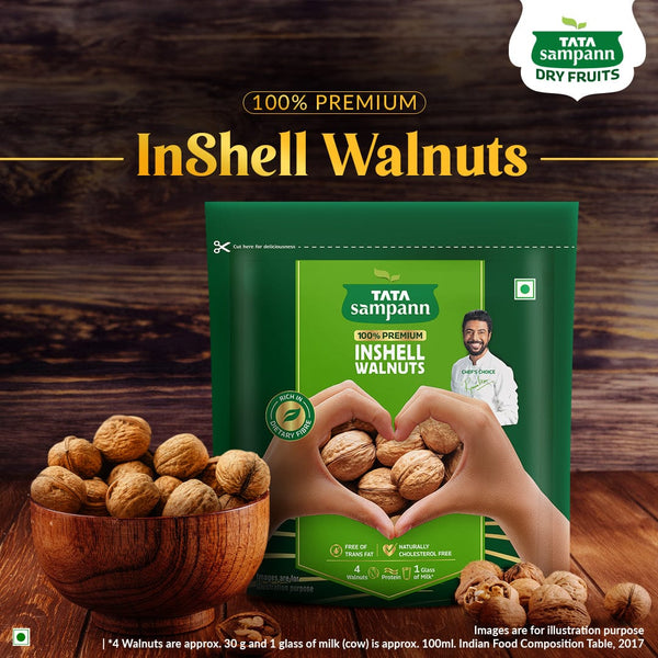 Inshell Walnuts, Akhrot | Rich in Protein, Dietary Fibre & Magnesium ...
