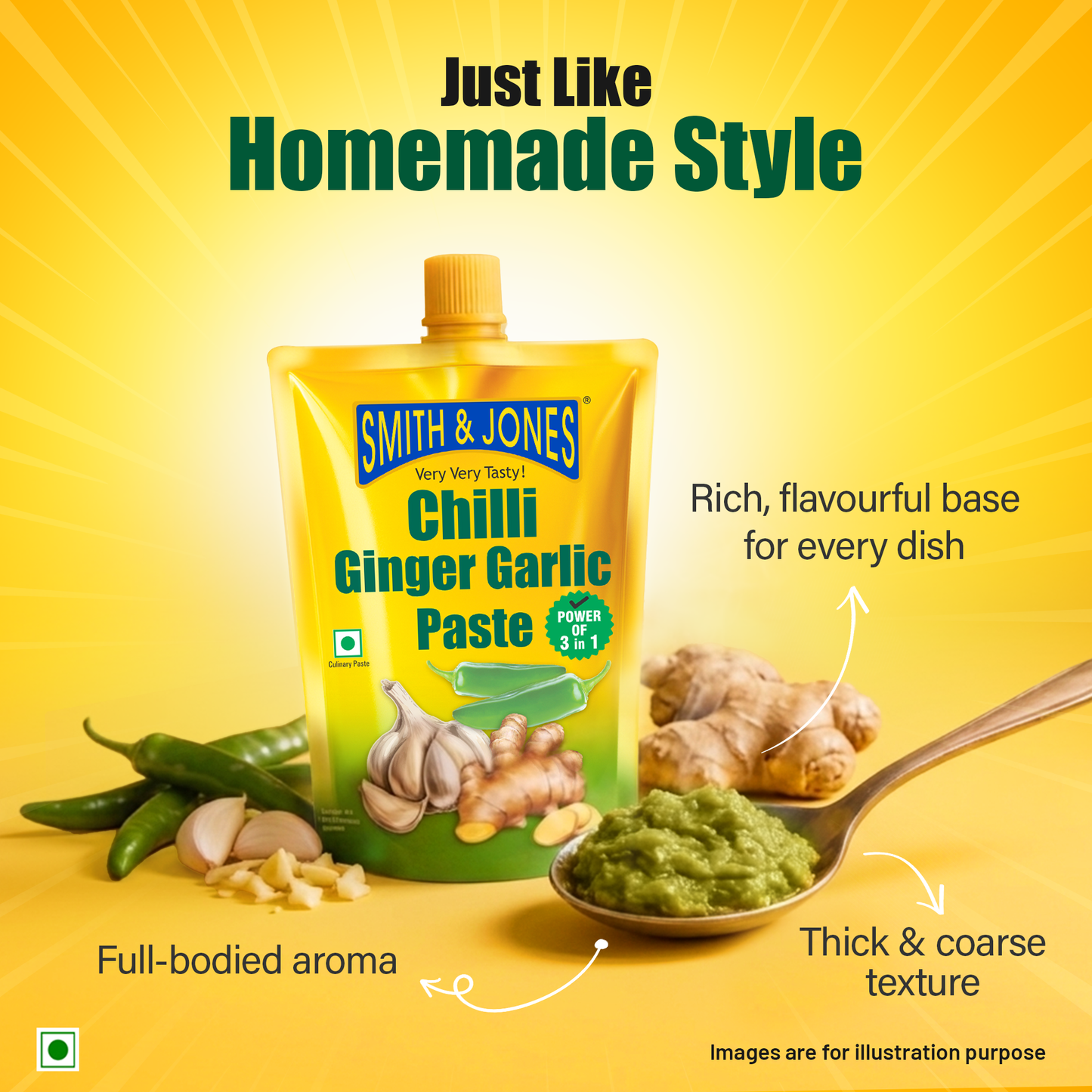Smith & Jones Chilli Ginger Garlic Paste - 200gm