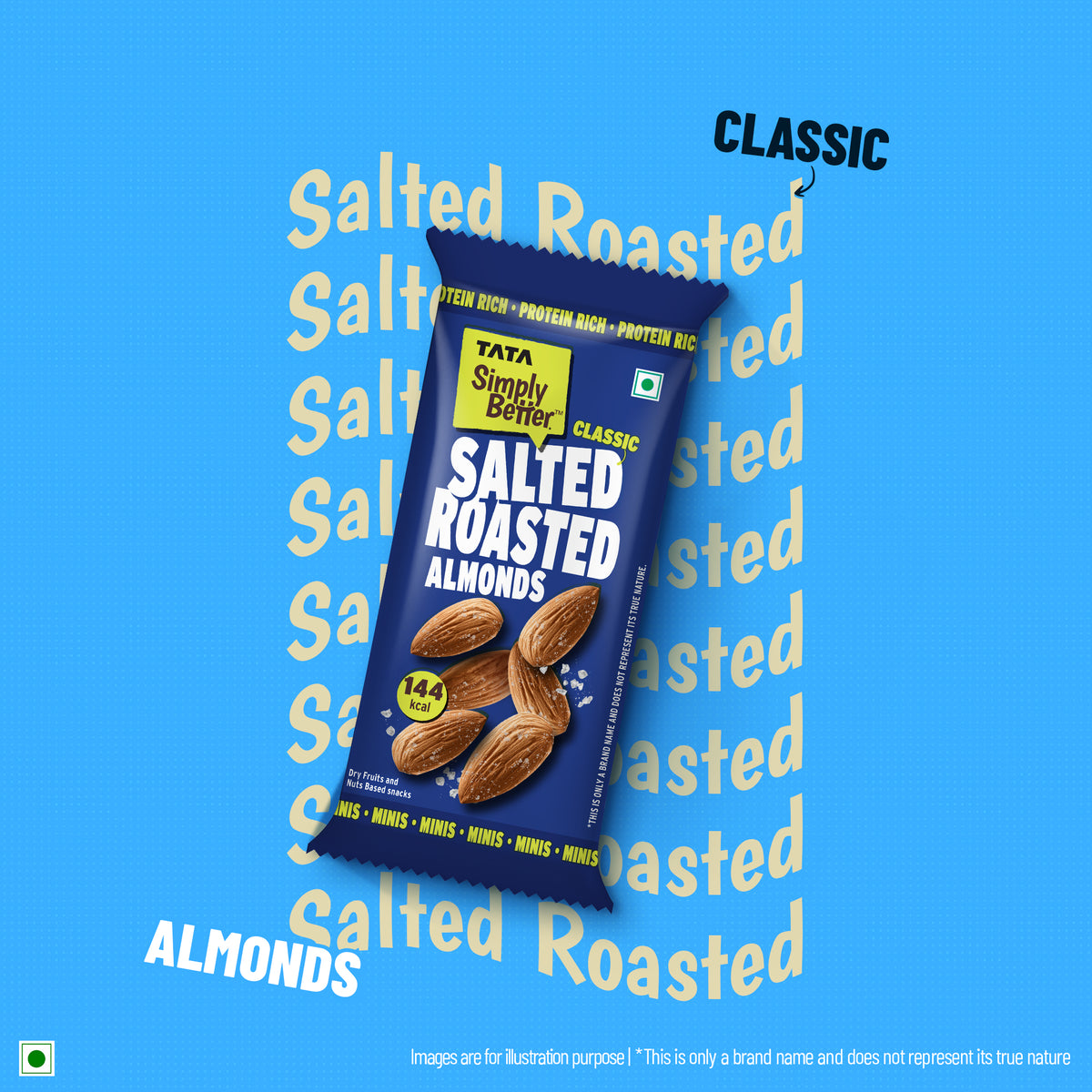 Salted Almonds - 23g - Single Serve