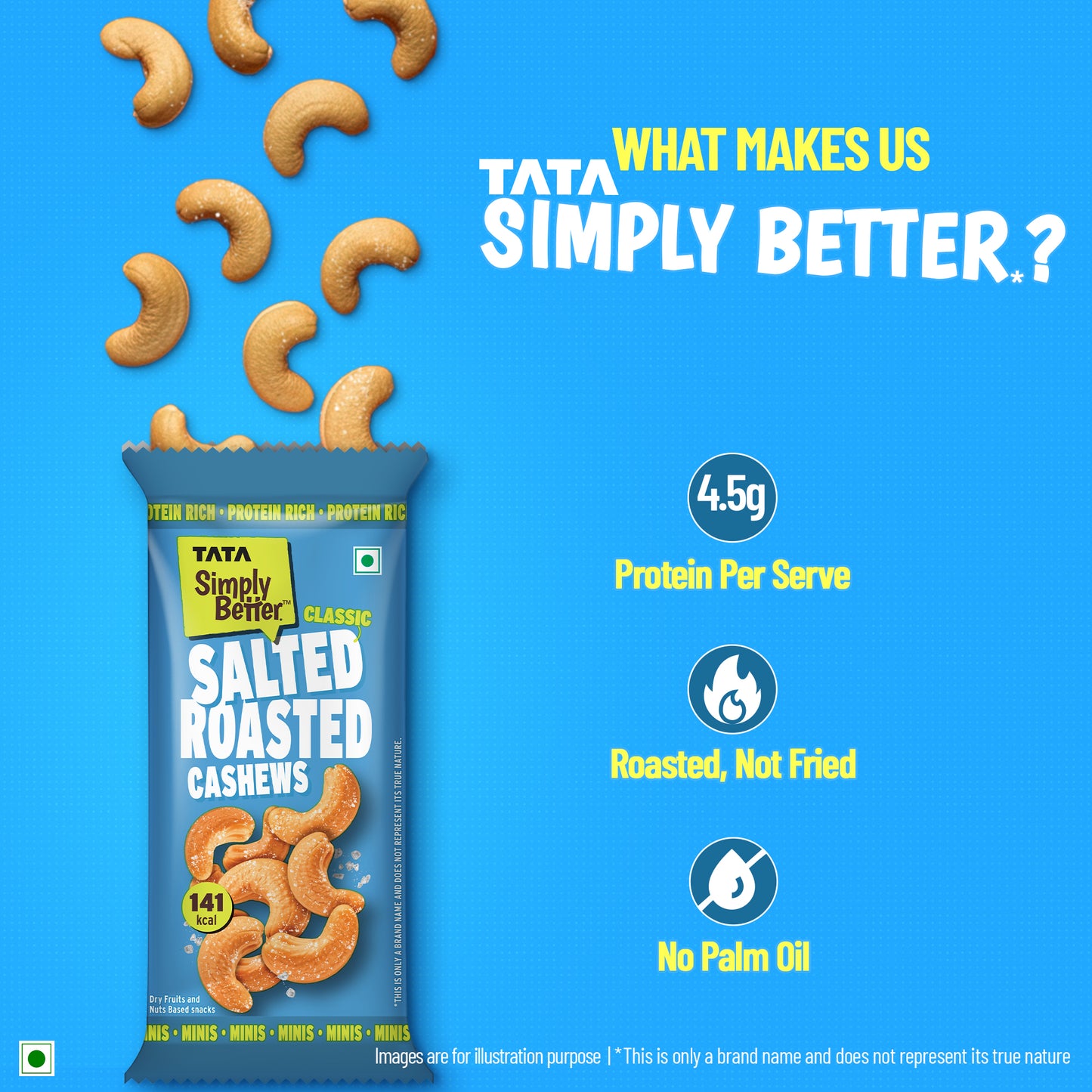 Salted Cashews - 23g - Single Serve