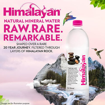 Himalayan Natural Mineral Water, 200 ml (Pack of 48 bottles)