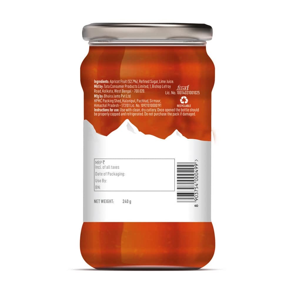 Apricot Jam | No Preservatives | No Added Colours & Flavours | 240g