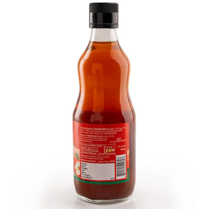 Organic India Apple Cider Vinegar I Unfiltered ACV with Mother I Raw and unpasteurised ACV  I 500 Ml