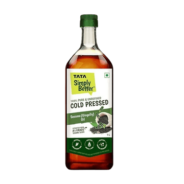 Cold Pressed Sesame Oil | A1 Grade Sesame Seeds | Pure & Unrefined | Rich Aroma & Flavour | 1L