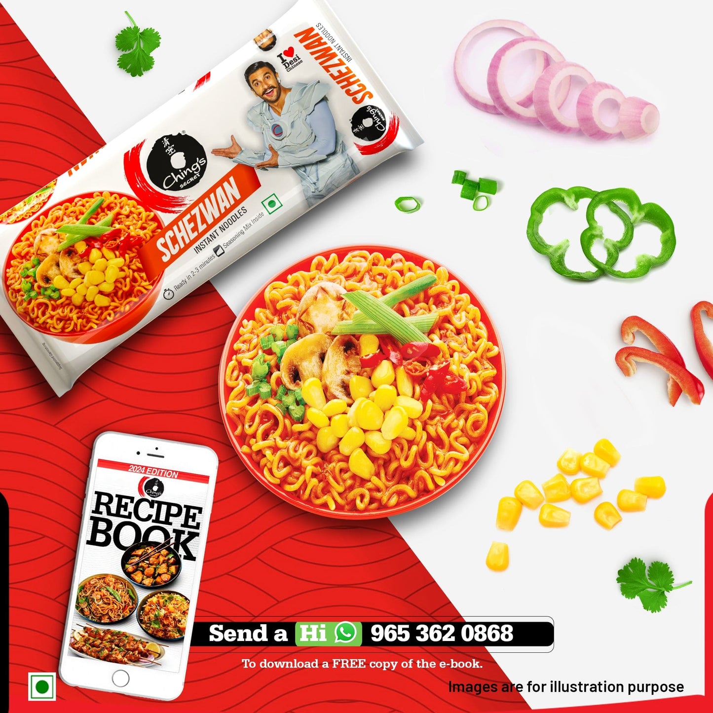 Ching's Secret Schezwan Instant Noodles - 240 Gram