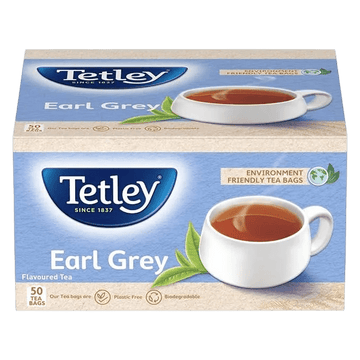 Earl Grey - Flavoured Tea | Rich Assam Blend | Environment Friendly, Staple-free Tea Bags | Easy to Make | 50 Tea Bags