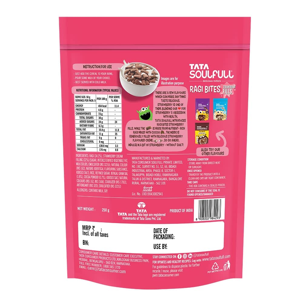 Ragi Bites Strawberry Fills